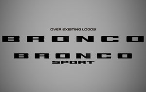 Ford Bronco Sport (SUV) | 2022-2025 | Logo Kit | #FOBS21LOK