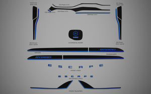 Ford Escape Hybrid (SUV) | 2020-2022 | Rocker (2Tone) Kit | #FOES20RIK