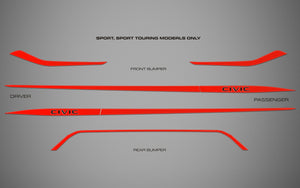 Honda Civic (Hatchback) | 2022-2024 | Rocker Kit | #HOC522RK2