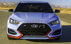Hyundai Veloster (Hatchback) | 2019-2022 | Logotipo de la capucha | #HYVE19LOG