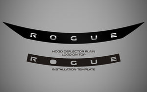 Nissan Rogue (SUV) | 2021-2025 | Hood Deflector + logo | #NIRO21DEK