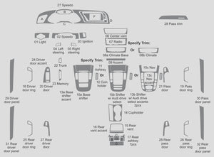 Audi A4 (Sedan) | 2009-2016 | Dash kit (Full) | #AUA409INF