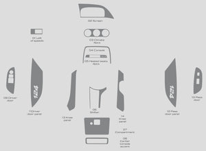 Fiat 124 Spider (Convertible) | 2017-2019 | Dash kit (Full) | #FI1217INF