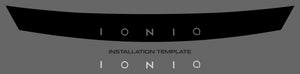 Hyundai Ioniq híbrido enchufable (Hatchback) | 2018-2022 | Logotipo de la capucha | #HYIO18LOG