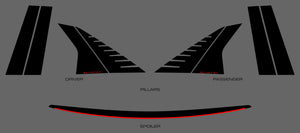 Hyundai Elantra (Sedan) | 2021-2023 | Pillars kit | #HYEL21PKI