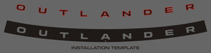 Mitsubishi Outlander (SUV) | 2022-2024 | Logotipo de la capucha | #MIOU22LOI