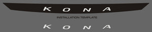 Hyundai Kona (SUV) | 2022-2023 | Logotipo de la capucha | #HYKO22LOG