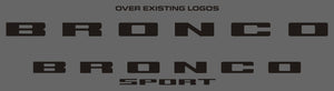 Ford Bronco Sport (SUV) | 2022-2025 | Logo Kit | #FOBS21LOK