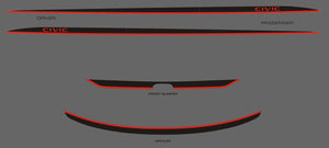 Honda Civic (Sedan) | 2022-2024 | Rocker (2Tone) Kit | #HOC422RIK
