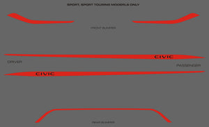 Honda Civic (Hatchback) | 2022-2024 | Rocker Kit | #HOC522RK2