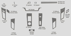 Mitsubishi Outlander PHEV (SUV) | 2023-2025 | Dash kit (Full) | #MIOP23INT