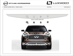 Infiniti QX50 (SUV) | 2019-2024 | Logotipo de la capucha | #INX519LOG