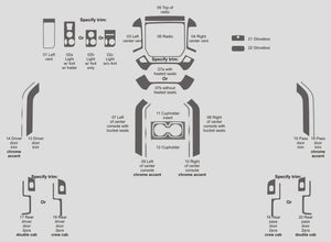 GMC Sierra 1500 (doble cabina) | 2014-2016 | Kit de tablero (completo) | #GMSI14INF
