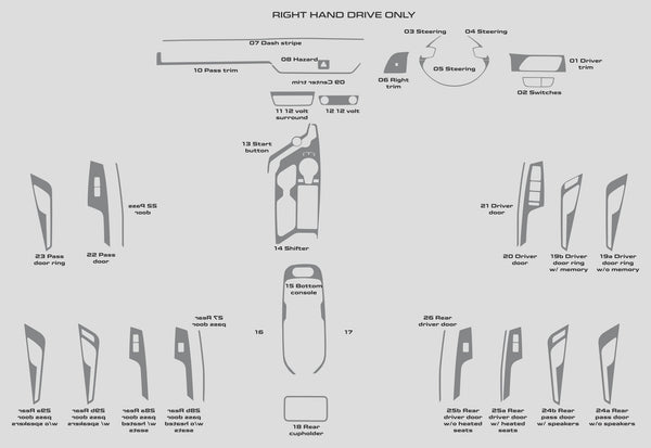 Kia EV6 (SUV) | 2022-2025 | Dash kit (Full) | #KIV622INR