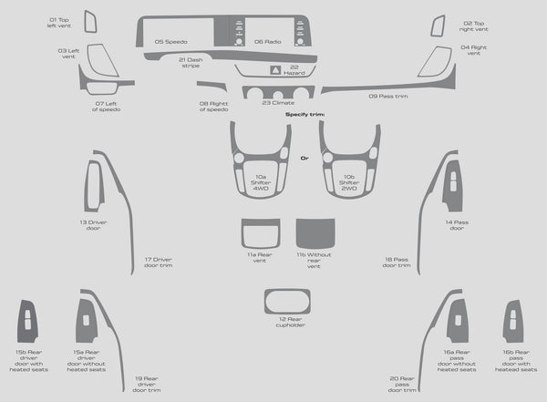 Kia Seltos (SUV) | 2024-2024 | Dash kit (Full) | #KISS24INF