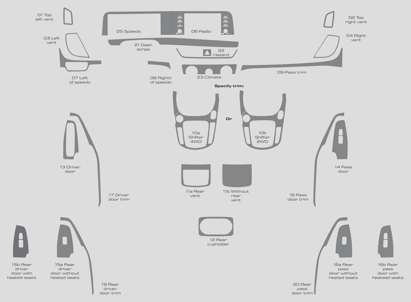 Kia Seltos (SUV) | 2024-2024 | Dash kit (Full) | #KISS24INF