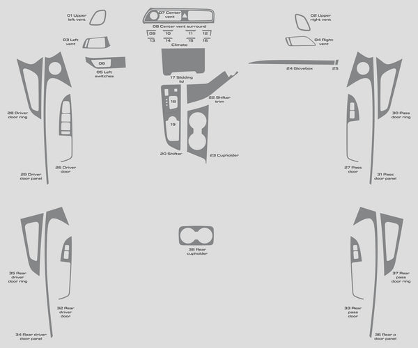 Genesis G70 (Sedan) | 2019-2023 | Dash kit (Full) | #GEG719INF