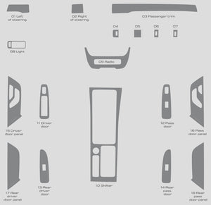 Lincoln Corsair (SUV) | 2023-2025 | Dash kit (Full) | #LICR23INF