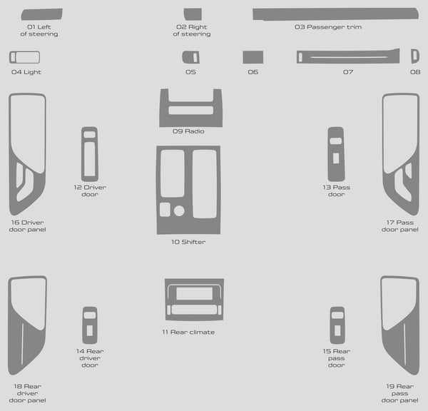 Lincoln Aviator (SUV) | 2025-2025 | Dash kit (Full) | #LIAV25INF