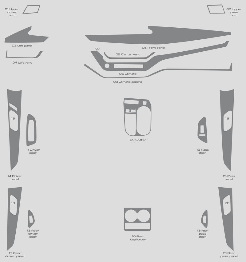 Nissan Murano (SUV) | 2025-2025 | Dash kit (Full) | #NIMU24INF