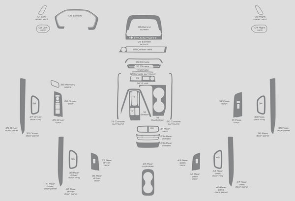 Honda Passport (SUV) | 2026-2026 | Dash kit (Full) | #HOPA26INF