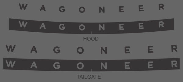 Jeep Wagoneer (SUV) | 2022-2025 | Logo Kit | #JEWA22LOK