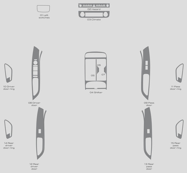 Hyundai Tucson (SUV) | 2025-2025 | Dash kit (Full) | #HYTU25INT