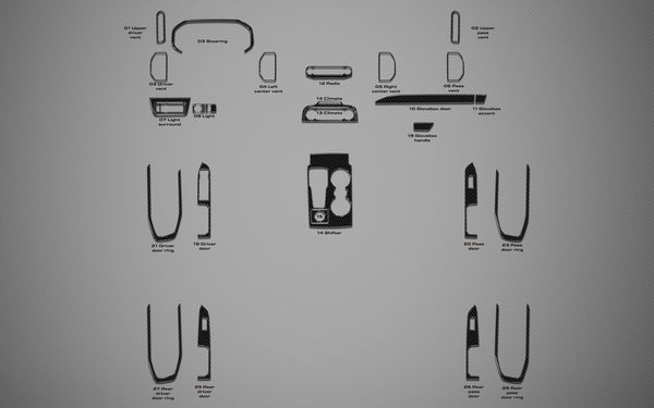 Ford Bronco Sport (SUV) | 2021-2025 | Dash kit (Full) | #FOBS21INT