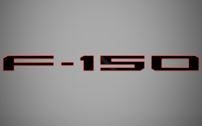 Ford F-150 Lightning (Crew Cab) | 2022-2025 | 2Tone Tailgate Logo | #FOFL23LOI