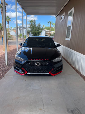 Hyundai Veloster (Hatchback) | 2019-2022 | Hood Deflector w/logo | #HYVE19DEL