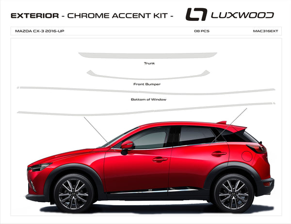 Mazda CX-3 (SUV) | 2016-2022 | Exterior Trim | #MAC316EXT