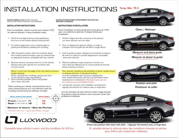 Mazda 6 (Sedan) - 2014-2021 - VIPER - #MAM614XSM – Designer Trim