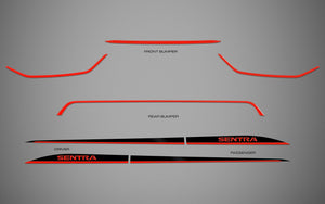 Nissan Sentra (Sedan) | 2024-2025 | Rocker (2Tone) | #NISE24R2K