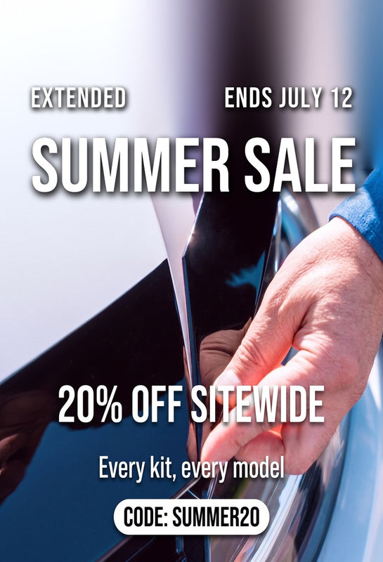 Designer Trim Summer Sale extended, mobile hero banner, code SUMMER20