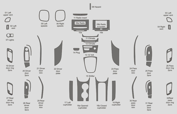 Chevrolet Malibú (Sedán) | 2013-2013 | Kit de tablero (completo) | #CHMA13INF