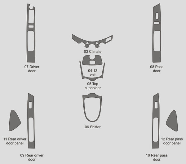 Chevrolet Spark (Hatchback) | 2013-2015 | Kit de tablero (Firma) | #CHSP13SGN