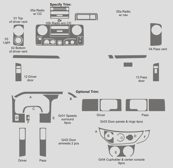 Ford Econoline Wagon (Van) | 2009-2016 | Dash kit (Full) | #FOEV09INF