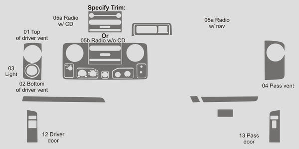 Ford Econoline Wagon (Van) | 2009-2016 | Dash kit (Signature) | #FOEV09SGN