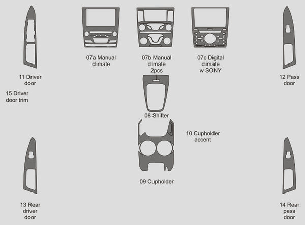 Ford Fusion (Sedan) | 2012-2016 | Dash kit (Signature) | #FOFU12SGN