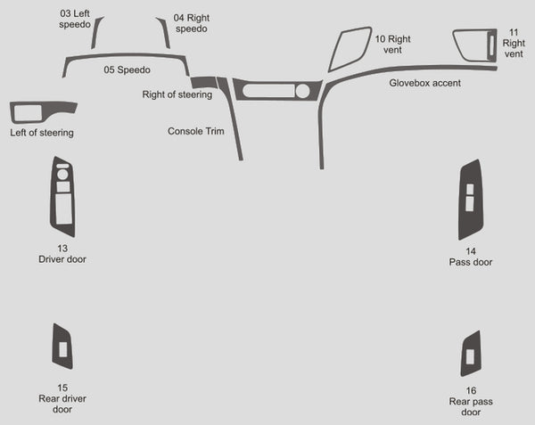 Honda Civic (Sedan) | 2012-2012 | Dash kit (Signature) | #HOC412SGN