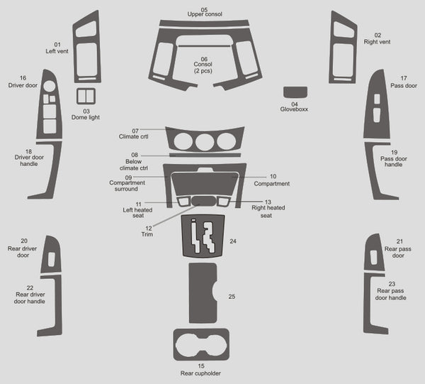 Hyundai Elantra (Sedan) | 2010-2010 | Dash kit (Full) | #HYEL10INF