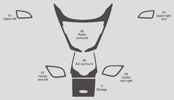 Hyundai Elantra (Sedan) | 2011-2012 | Dash kit (Signature) | #HYEL11SGN