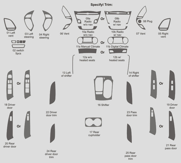 Hyundai Tucson (SUV) | 2014-2016 | Dash kit (Full) | #HYTU14INF