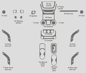 Jeep Wrangler (SUV) | 2012-2017 | Dash kit (Full) | #JEWR12INF