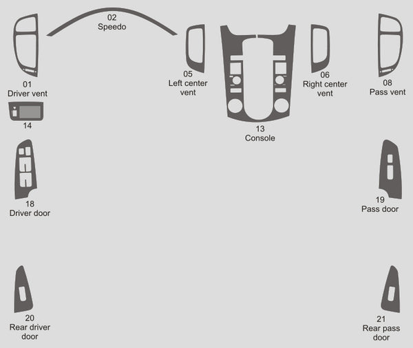 Kia Forte (Sedan) | 2010-2012 | Dash kit (Signature) | #KIFO10SGN