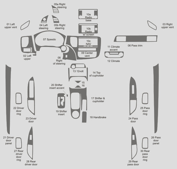 Mitsubishi Outlander (SUV) | 2014-2016 | Dash kit (Full) | #MIOU14INF