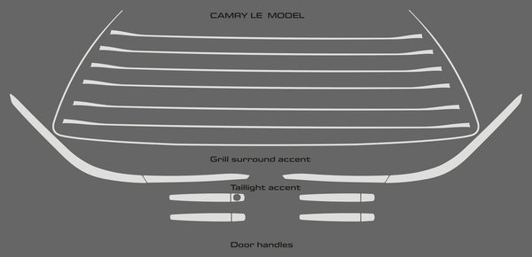 Toyota Camry (Sedan) | 2015-2017 | Exterior Trim | #TOCA15EX1