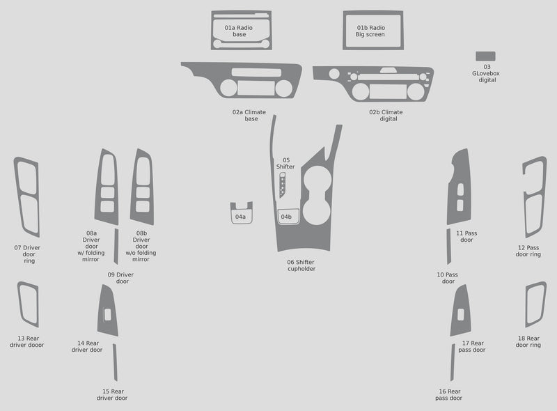 Kia Sportage (SUV) | 2017-2019 | Dash kit (Full) | #KISP17INF