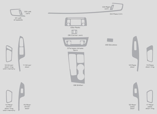 Kia Optima (Sedan) | 2016-2017 | Dash kit (Full) | #KIOP16INF