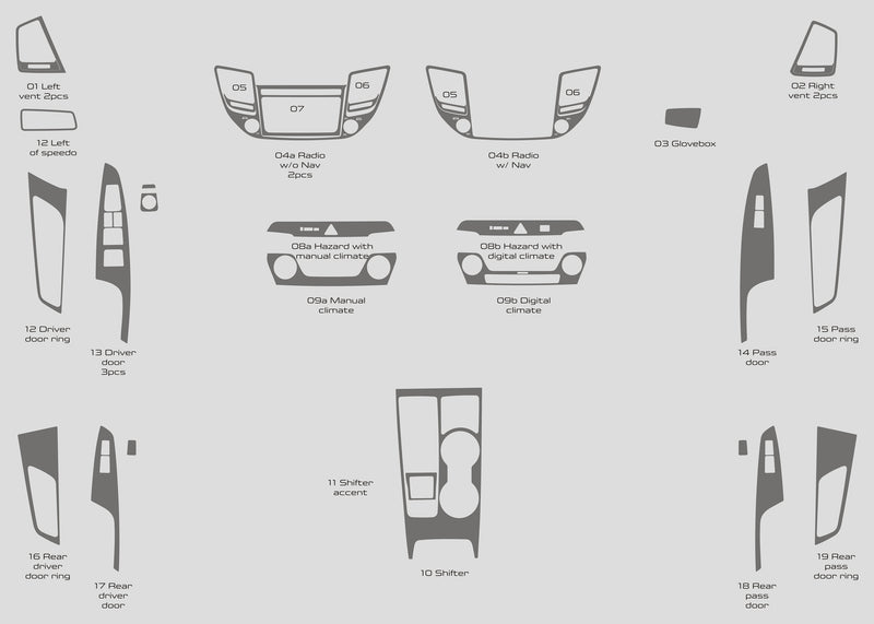 Hyundai Tucson (SUV) | 2017-2018 | Dash kit (Full) | #HYTU16INF